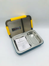 Tedemei Stainless Stell Lunch Box, Good Capacity 2 Compartments, Plastic Leak-Proof Food Container